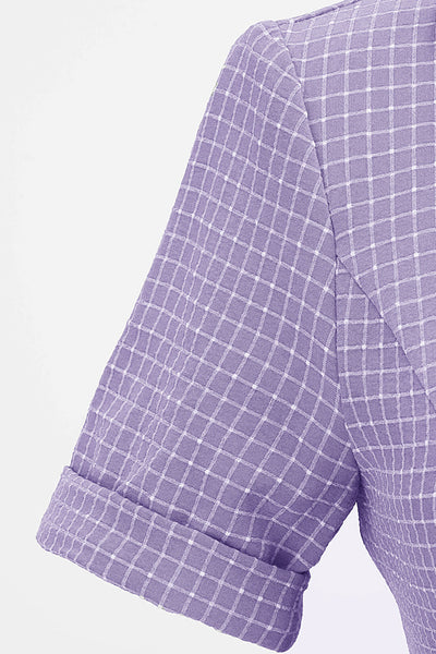 Robe Mi-longue à carreaux Vintage