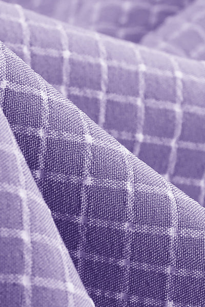 Robe Mi-longue à carreaux Vintage