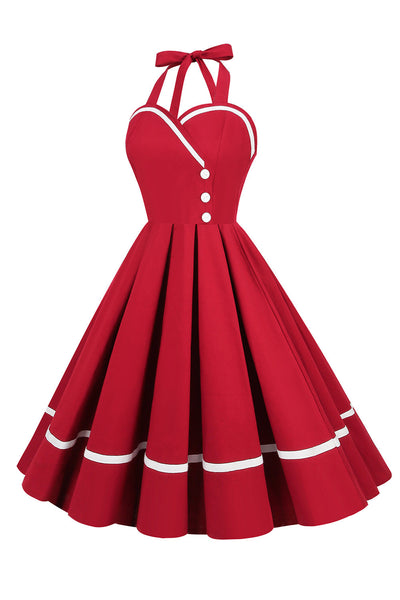 Robe Pin Up Vintage en Col V des années 50