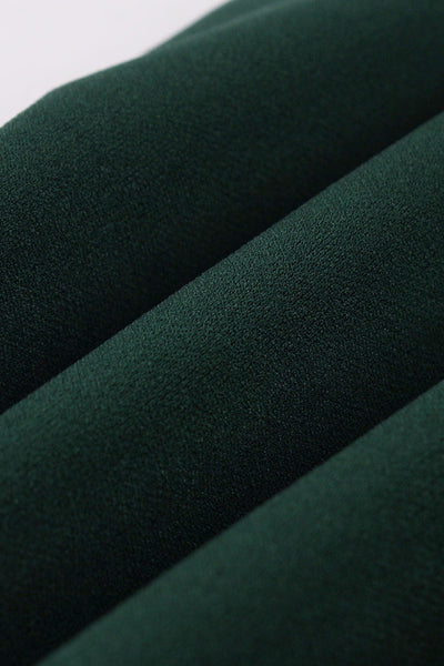 Robe Vert Foncé avec volant Vintage