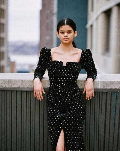 Robe Noire Années 40 Mode Soiree