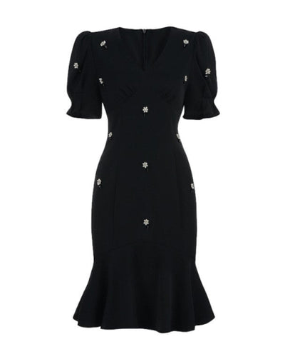 Robe Année 40 50 Noir