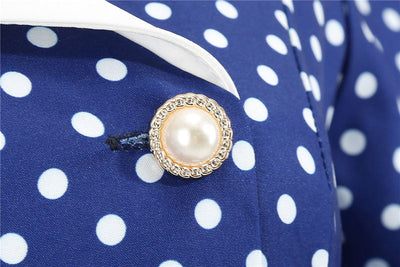 Robe Bleue Années 50 Glamour