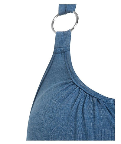 Robe Américaine Année 50 Bleu