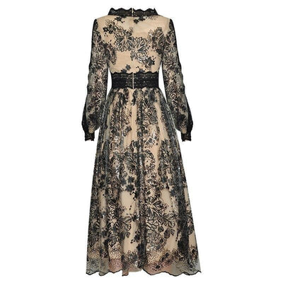 Robe Année 30 40 Noir