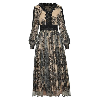 Robe Année 30 40 Noir