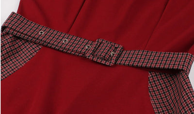 Robe Année 50 Chic Rouge