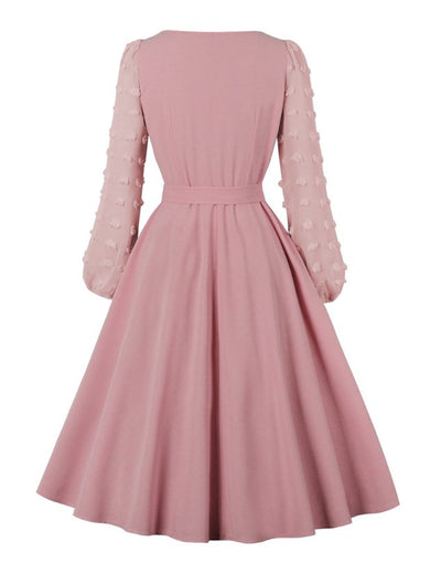 Robe Année 50 pour Mariage Rose