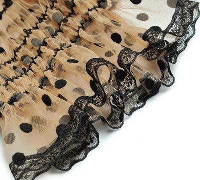 Robe Années 40 Jaune à Pois