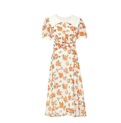 Robe Années 40 Vintage Fleurs