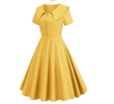 Robe Années 50 Jaune