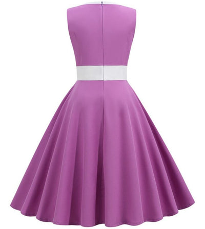 Robe de Cérémonie Année 50 Violet