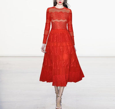 Robe de Soirée Rouge Vintage