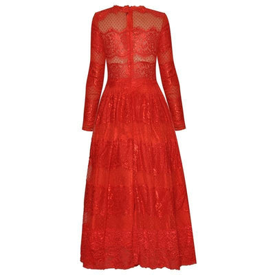 Robe de Soirée Rouge Vintage