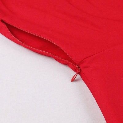 Robe de Soirée Vintage Rockabilly Rouge