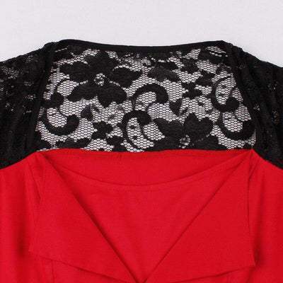 Robe de Soirée Vintage Rockabilly Rouge