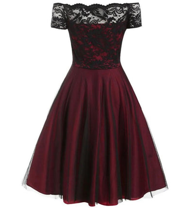 Robe Dentelle Année 50