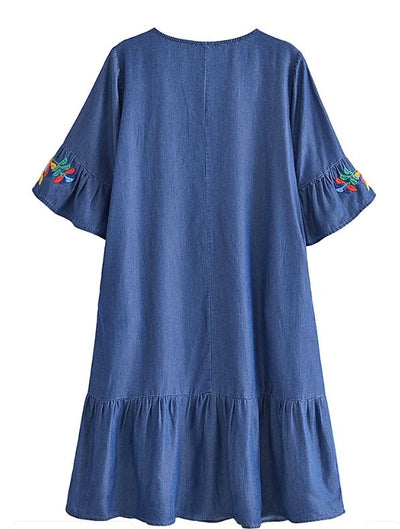 Robe Droite Année 70 Hippie
