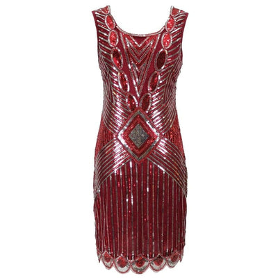 Robe Gatsby Courte Rouge