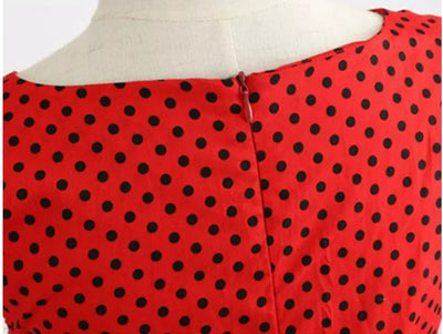 Robe Pin Up Année 50 Rouge