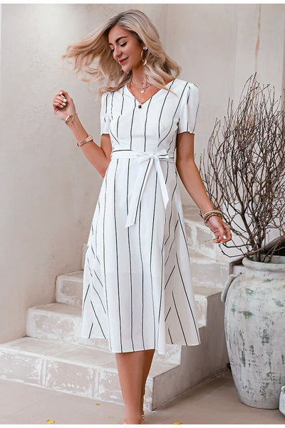 Robe à Rayures Vintage