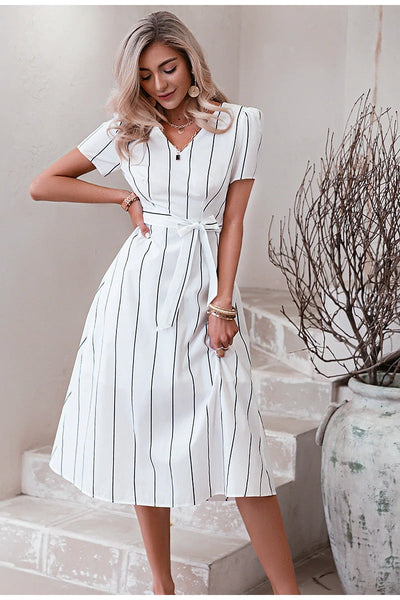 Robe à Rayures Vintage