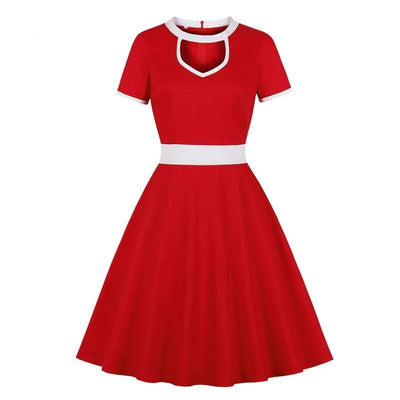 Robe Années 60 Rouge