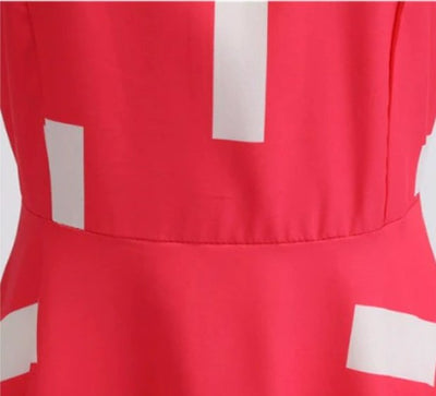 Robe Trapèze Vintage Col Dentelle