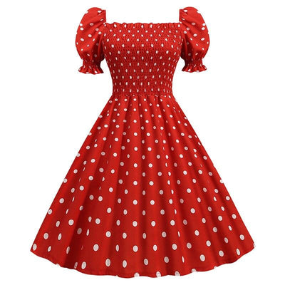 Robe Type Année 50 Rouge