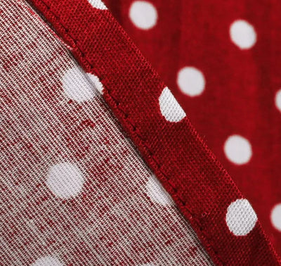 Robe Vintage à Pois Rouges