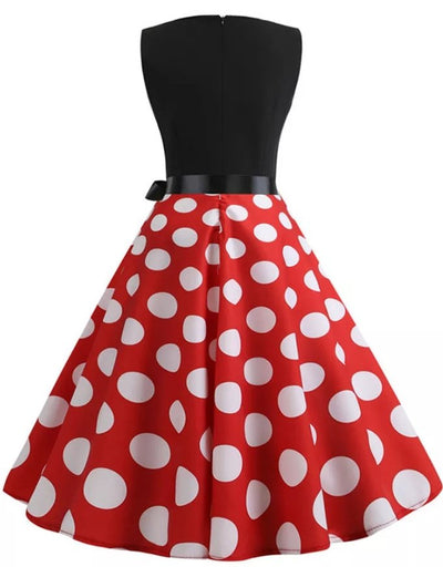 Robe Vintage Anglaise Rouge