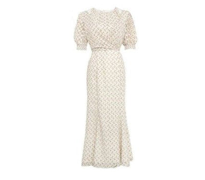 Robe Vintage Année 1940 Beige