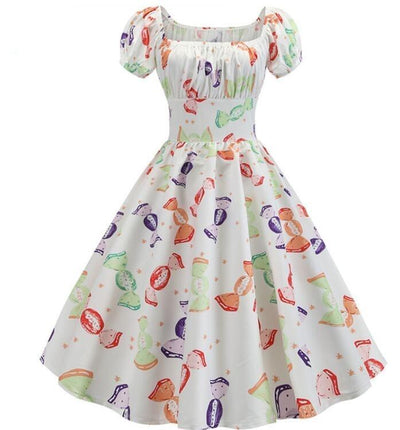 Robe Vintage Année 60 Bonbon
