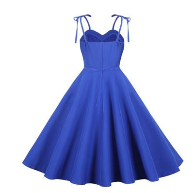 Robe Vintage Année 60 Chic Bleu