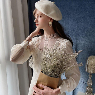 Robe Vintage Années 30 Beige