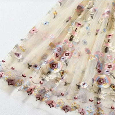 Robe Vintage Années 40 Longue Champagne