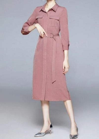Robe Vintage Années 40 Old School Rose