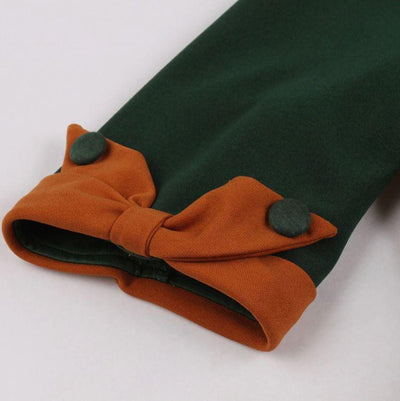 Robe Vintage Automne Vert