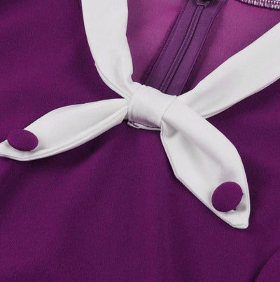 Robe Vintage Automne Violet