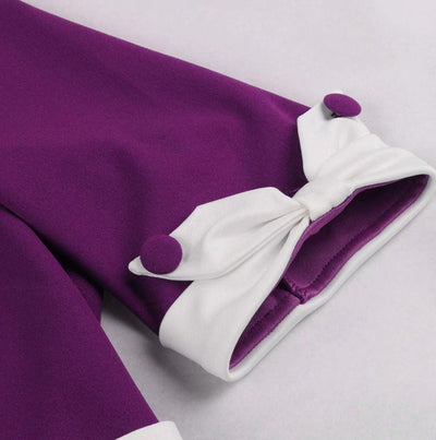 Robe Vintage Automne Violet