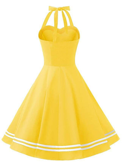 Robe Vintage Boogie Woogie Jaune