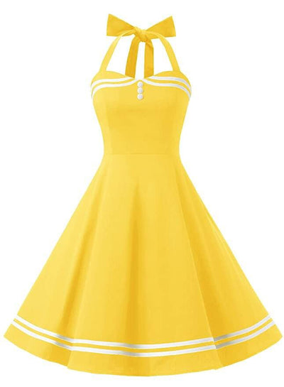 Robe Vintage Boogie Woogie Jaune