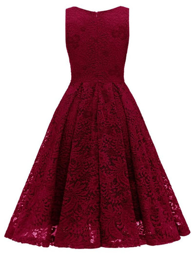 Robe Vintage Ceremonie Rouge