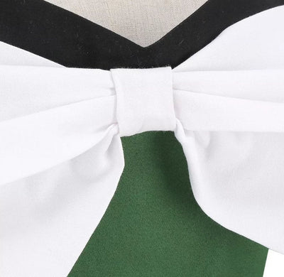 Robe Vintage Ceremonie Vert