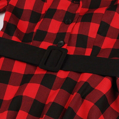 Robe Vintage Chemise Carreaux