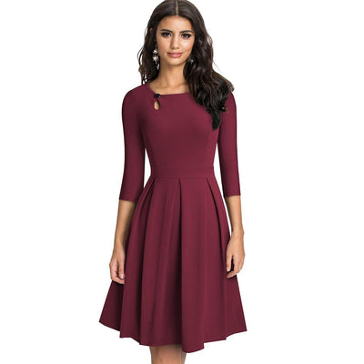 Robe Année 60 70 Bordeaux