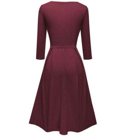Robe Année 60 70 Bordeaux