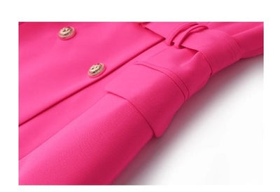 Robe Vintage Crayon Années 40 Fuschia