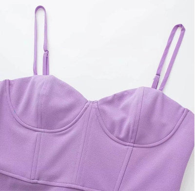 Robe Vintage Crayon Années 40 Lavande