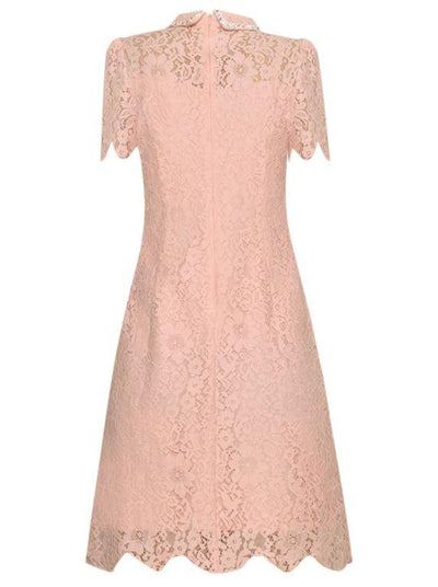 Robe Vintage Dentelle Rose